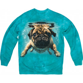 Underwater Pug Sweatshirt Underwater Pug Sweatshirt