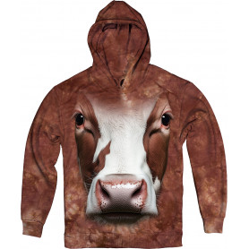 Brown Cow Face Hoodie Brown Cow Face Hoodie