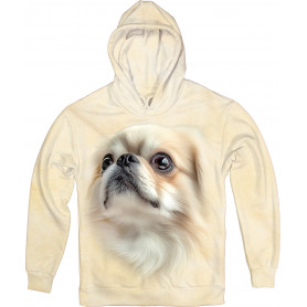 Pekingese Face Hoodie Pekingese Face Hoodie