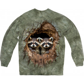Curious Raccoon Twins – Nature Lovers Sweatshirt Curious Raccoon Twins – Nature Lovers Sweatshirt