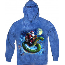 Holiday Rider Santa on a Snake Hoodie Holiday Rider Santa on a Snake Hoodie