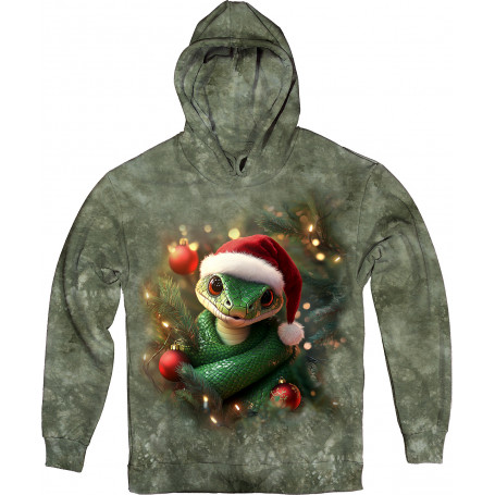 Holiday Spirit Festive Snake Hoodie