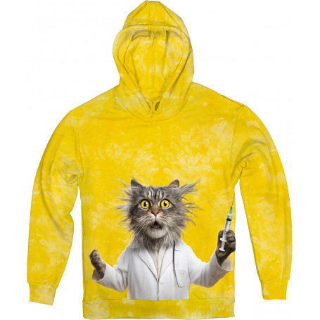 Dr. Meowstein – Licensed to Inject Hoodie