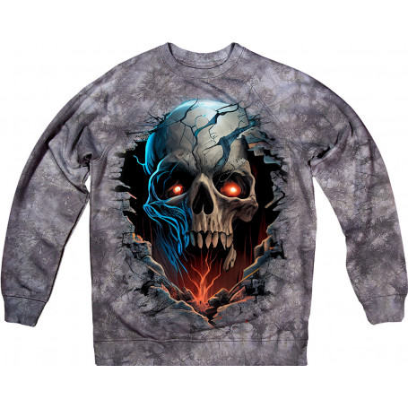 Dark Inferno Skull Sweatshirt