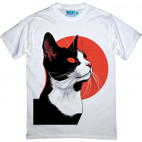Geometric Cat T-shirt
