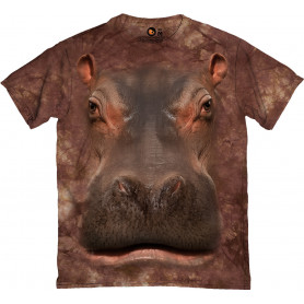 Realistic Hippo Face T-Shirt