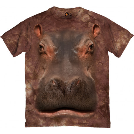 Realistic Hippo Face T-Shirt
