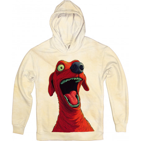 Crazy Red Dog Hoodie