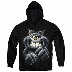 Evil Grin Cat Hoodie