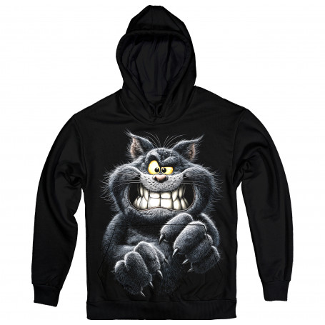 Evil Grin Cat Hoodie