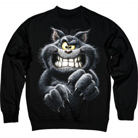 Evil Grin Cat Sweatshirt