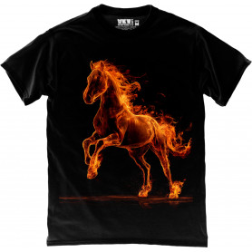 Flaming Horse – Power in Motion T-Shirt