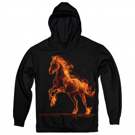 Flaming Horse – Power in Motion Hoodie