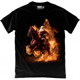 Santa Blaze – The Wild Christmas Rider T-Shirt