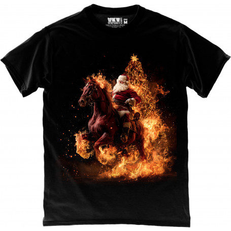 Santa Blaze – The Wild Christmas Rider T-Shirt