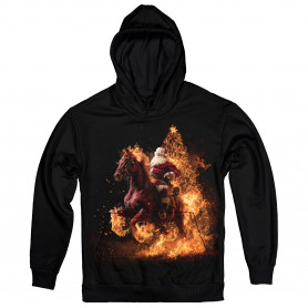 Santa Blaze – The Wild Christmas Rider Hoodie