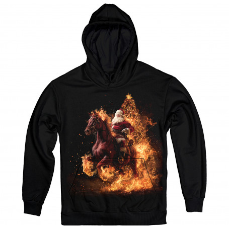 Santa Blaze – The Wild Christmas Rider Hoodie