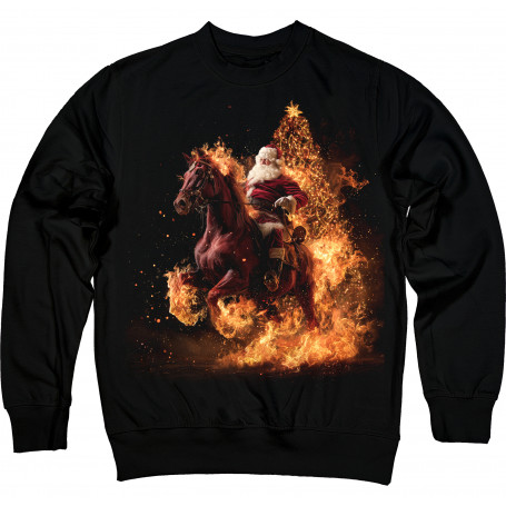 Santa Blaze – The Wild Christmas Rider Sweatshirt