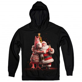 Santa and The Horse – Holiday Cheers Hoodie