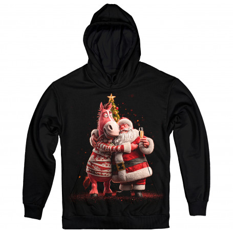 Santa and The Horse – Holiday Cheers Hoodie
