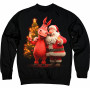 Santa and Red Horse Sweatshirt