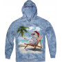 Beach Chill Snowman – Tropical Christmas Hoodie