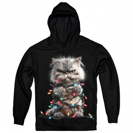 Grumpy Christmas Cat Hoodie