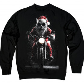 Moto Santa Cat Sweatshirt
