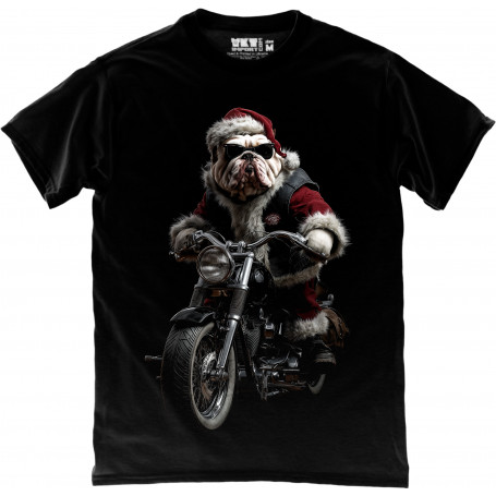 Bulldog Santa Rider T-Shirt