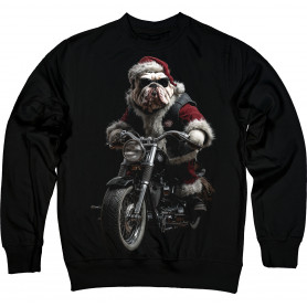 Bulldog Santa Rider Sweatshirt