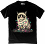 Grumpy Cat Tangled in Lights T-Shirt