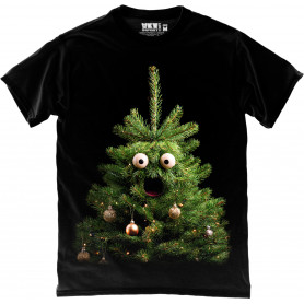 Funny Googly-Eyed Christmas Tree T-Shirt