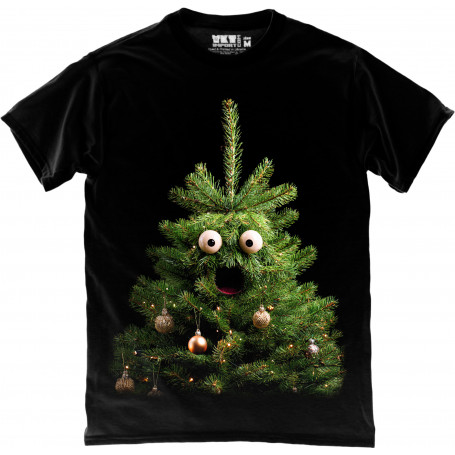 Funny Googly-Eyed Christmas Tree T-Shirt