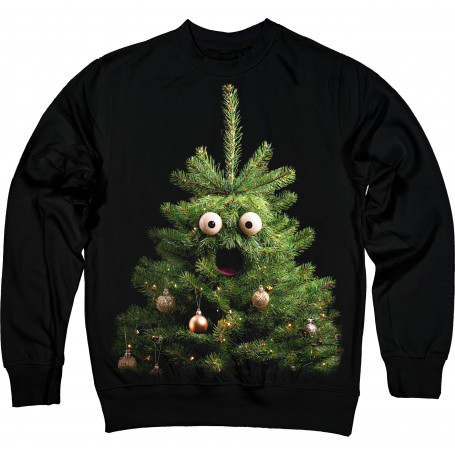 Funny Googly-Eyed Christmas Tree Sweatshirt
