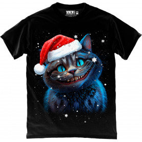 Cheshire Santa Cat T-Shirt