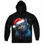 Cheshire Santa Cat Hoodie