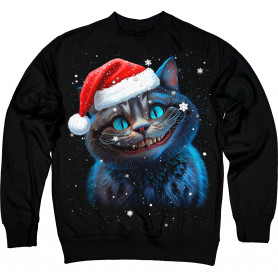 Cheshire Santa Cat Sweatshirt
