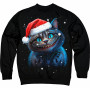 Cheshire Santa Cat Sweatshirt
