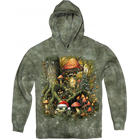 Christmas Forest Mushrooms Hoodie