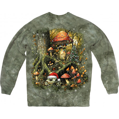 Christmas Forest Mushrooms Sweatshirt