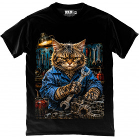 Mechanic Cat T-Shirt