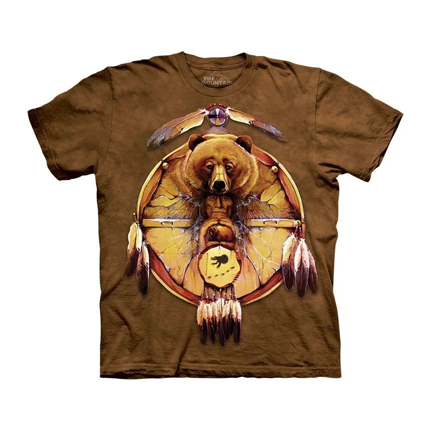  Bear Shield  T Shirt clothingmonster com