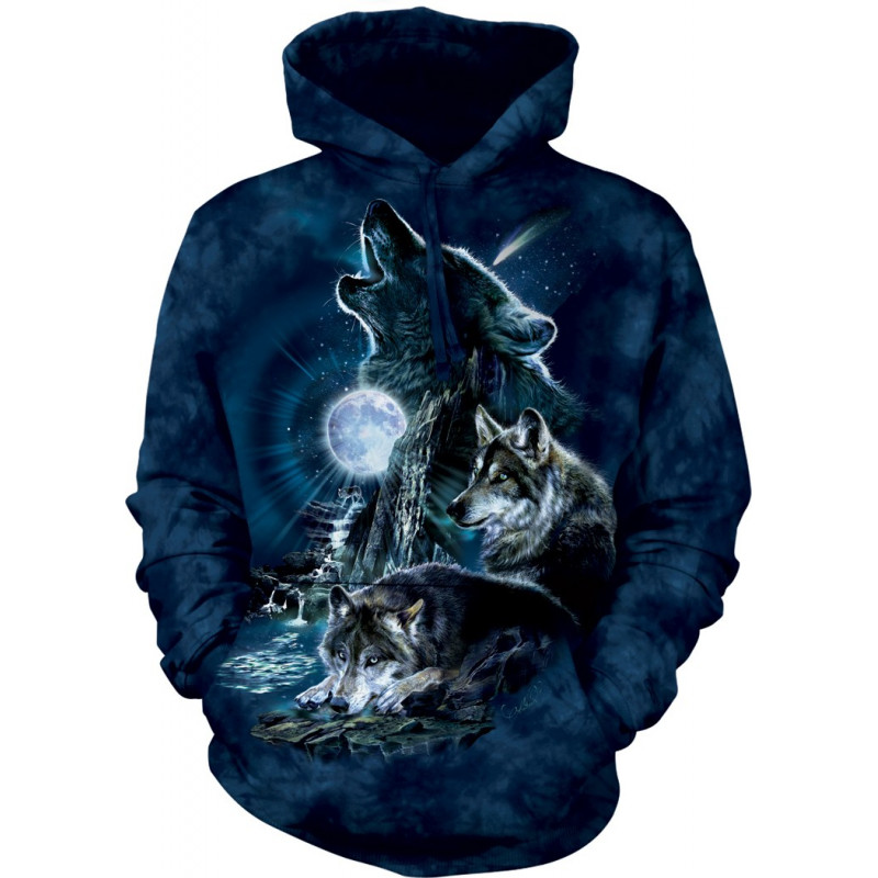 Bark at the Moon Hoodie The Mountain clothingmonster com