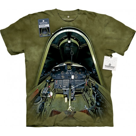 Vought F4u-1d Corsair Cockpit T-Shirt Vought F4u-1d Corsair Cockpit