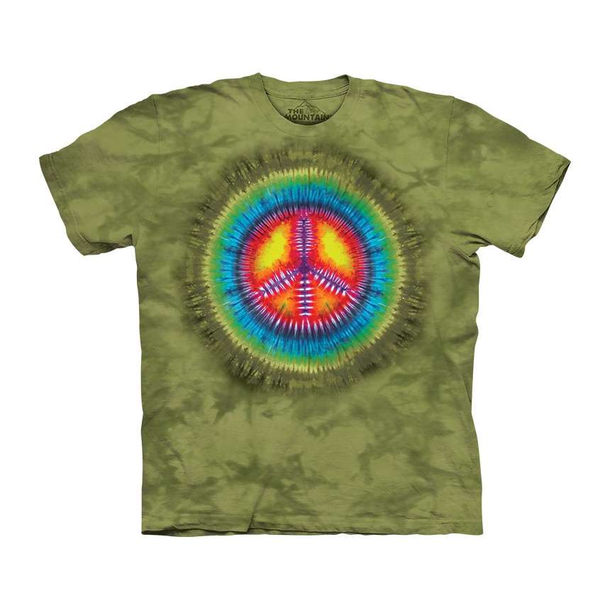 tie dye peace sign tshirt