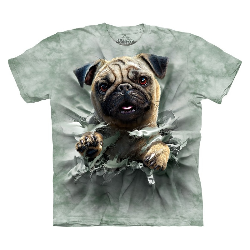 Pug Breakthru T Shirt clothingmonster com