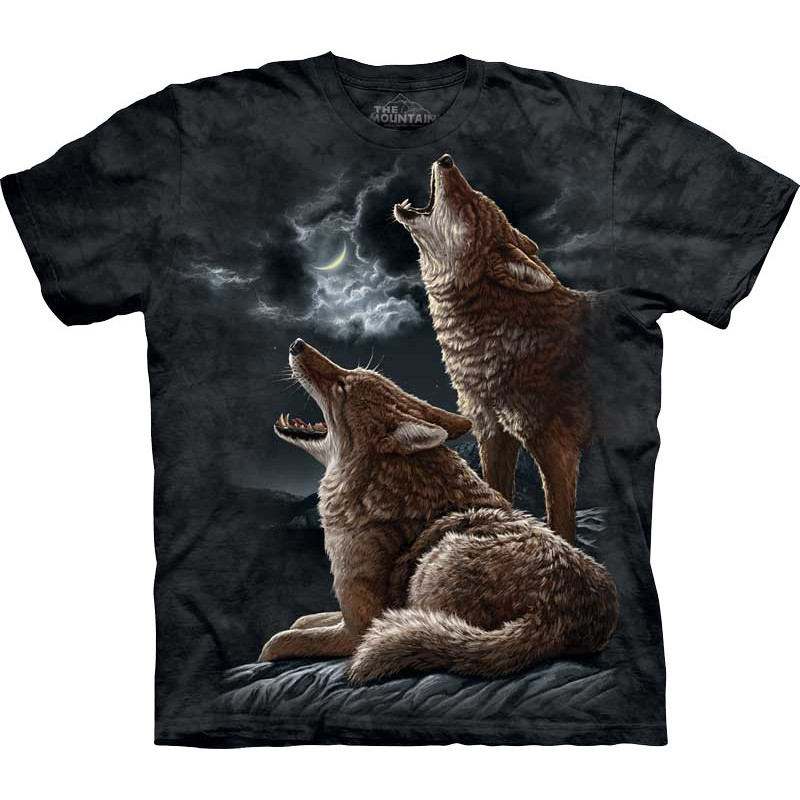 Howling Coyotes T-Shirt The Mountain - clothingmonster.com