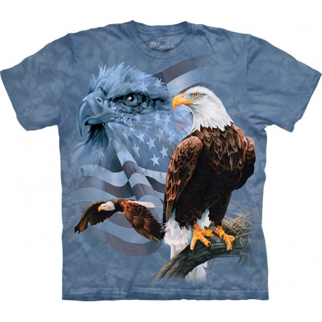 Faded Flag Eagles T-Shirt Faded Flag Eagles