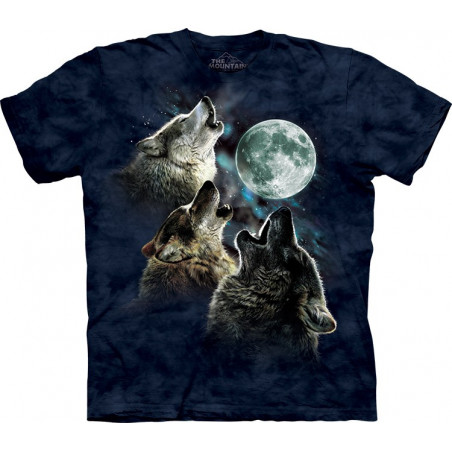 Three Wolf Moon in Blue T-Shirt Three Wolf Moon in Blue
