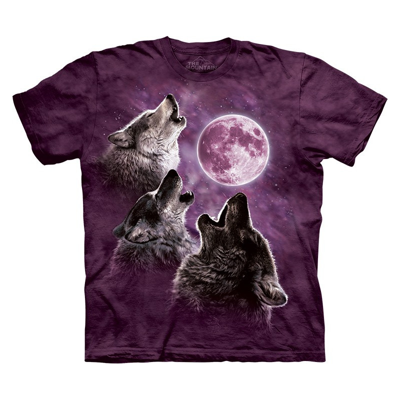 Three Wolf Moon in Purple T-Shirt - clothingmonster.com